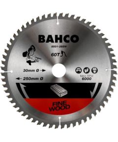 Griešanas disks kokam Bahco 8501-305-30-60SW; 305x30 mm; 60T; 0° Zāģripas