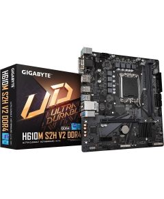 Gigabyte H610M S2H V2 DDR4 Processor family Intel, Processor socket  LGA1700, DDR4 DIMM, Memory slots 2, Supported hard disk drive interfaces 	SATA, M.2, Number of SATA connectors 4, Chipset Intel H610 Express, Micro ATX