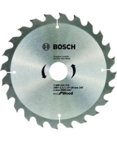 Griešanas disks Bosch Eco for Wood 2608644373; 160x20 mm; Z24