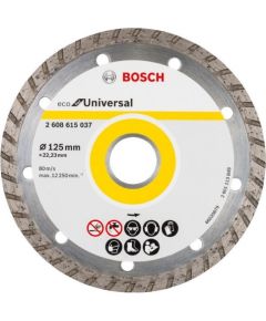 Dimanta griešanas disks Bosch 2608615037; 125x22,23 mm
