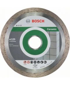 Dimanta griešanas disks Bosch Standard for Ceramic 2608603232; 125x22,23 mm; 10 gab.