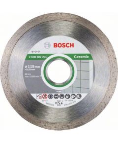 Dimanta griešanas disks Bosch Standard for Ceramic 2608603231; 115x22,23 mm; 10 gab.