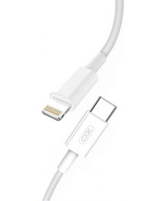 XO NB113 Прочный TPE Универсальный USB-C (Type-C) на Lightning PD Кабель данных и быстрого заряда 2.4A 1м Белый