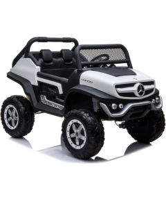 Bērnu elektromobilis "Mercedes Unimog", balts Детский электромобиль