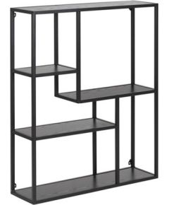 Sienas plaukts SEAFORD 75x20xH91cm, melns