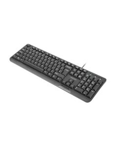 Natec Keyboard TROUT SLIM, USB, US layout, black
