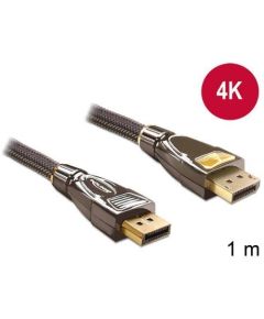 Delock Cable Displayport 1.2 male > Displayport male 4K 1m PREMIUM