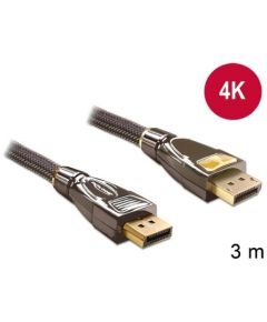 Delock Cable Displayport 1.2 male > Displayport male 4K 1m PREMIUM