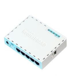 MikroTik hEX RouterOS L4 64MB RAM, 5xGig LAN, Soho Router, PoE in, plastic case