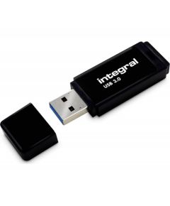 Integral USB 64GB Black, USB 3.0 with removable cap