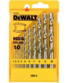 Dewalt HSS-G Metal drill bit - set 10 pieces