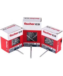 FISCHER chipboard screw Power-Fast II 6.0x140 countersunk (50 pieces, partial thread, galvanized)