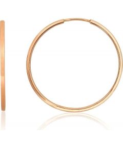 Золотые серьги-кольца #1201619(Au-R), Красное Золото 585°, 1.89 гр.