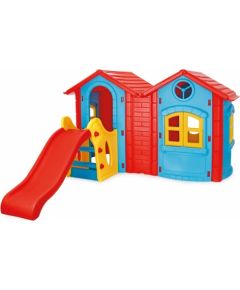 WOOPIE rotaļu laukums ar 2 rotaļu mājiņām un slidkalniņu 123 cm