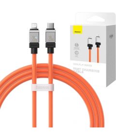 Fast Charging cable Baseus USB-C to Coolplay Series 1m, 20W (orange)