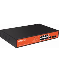 WI-PCMS310GF ~ CLOUD L2 Gigabit pārvaldāms PoE komutators 8GE(24V/48V-PoE)+2SFP+1CON (PoE 150W)