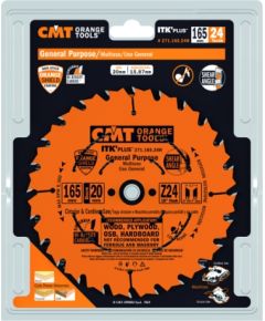 Griešanas disks kokam CMT 271; 165x1.7x30; Z24; 18°