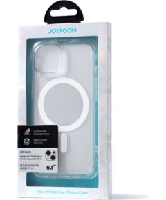 Joyroom JR-14H5 transparent magnetic defender case for Apple iPhone 14 6.1 " with hooks stand (MagSafe Compatible)