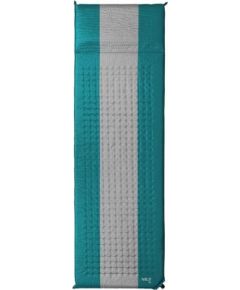 Pašpiepūšamais paklājiņš ar spilvenu NC4340 TURQUOISE-GREY SELF-INFLATING MAT NILS CAMP