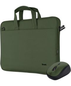 NB CASE BOLOGNA 16" +MOUSE SET/GREEN 24989 TRUST