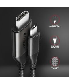 AXAGON RVC-HI2MC USB-C -> HDMI 2.0 adapter 4K/60Hz Aluminum, 1,8m cable