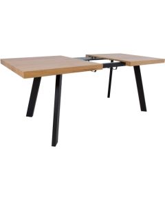 Ēdamistabas galds BRIGIT 159/198x84,5xH77cm, gaišs koks