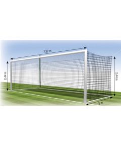 Football net TREMBLAY FF1113E 7,32x2,44m, 3mm, depth 2m, 2pcs