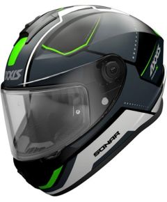 Axxis Helmets, S.a CASCO AXXIS FF112C DRAKEN S SONAR B16 VERDE FLUOR MATE L