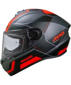 Axxis Helmets, S.a CASCO AXXIS FF112C DRAKEN S SONAR B5 ROJO FLUOR MATE XL