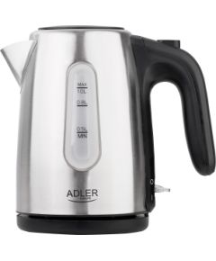 Adler Kettle AD 1273 Standard, 1200 W, 1 L, Stainless steel, 360° rotational base, Stainless steel