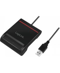 Logilink USB 2.0 card reader, for smart ID CR0047 Black