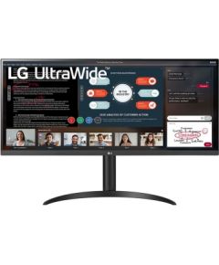 LG 34WP550-B 34 ", IPS, UltraWide Full HD, 2560x1080 pixels, 21:9, 5 ms, 200 cd/m², Black, Headphone Out, 75 Hz, HDMI ports quantity 2