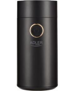 Adler Coffee Mill AD 4446bg 150 W, Coffee beans capacity 75 g, Black