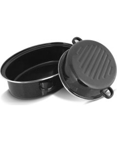 Lamart Enamel baking pan with lid LT1185