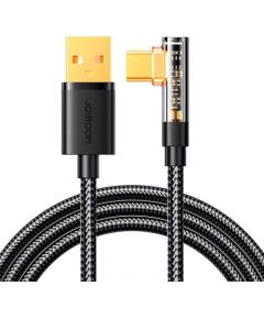 Angle Cable to USB-A / Type-C / 3A / 1.2m Joyroom S-UC027A6 (black)