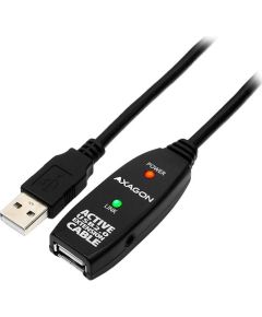 Axagon Active extension USB 2.0 A-M> A-F cable, 5 m long. Power supply option.