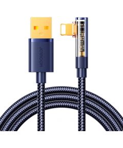 Angle Cable to USB-A / Lightning / 1.2m Joyroom S-UL012A6 (blue)