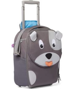 Affenzahn childrens suitcase Hugo dog, trolley (grey)