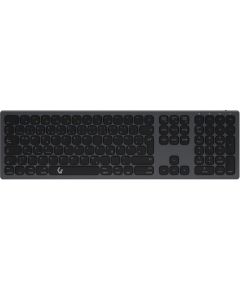 DE Layout - KeySonic KSK-8023BTRF, keyboard (anthracite/black, X-type membrane)