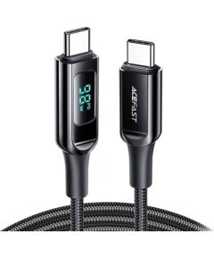 Cable USB-C to USB-C Acefast C6-03 with display, 100W, 2m (black)