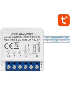 Smart Switch Module WiFi Avatto WSM16-W4 TUYA