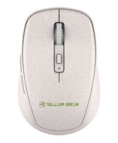 Tellur Green Wireless Mouse Nano Reciever Creame