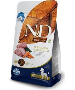 FARMINA N&D Brown Dog Lamb, Spirulina&Carrot Adult Mini - dry dog food - 2 kg