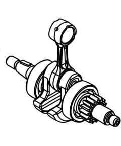 CRANKSHAFT,ASY SRM-3611T, ECHO