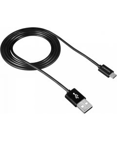 CANYON UM-1, Micro USB cable, 1M, Black, 15*8.2*1000mm, 0.018kg