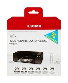 Canon PGI29 MBK/PBK/DGY/GY/LGY/CO Multi Pack