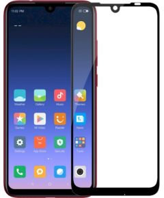 Tempered Glass 9D Aizsargstikls Pilnam Ekrānam Xiaomi Redmi Note 7 | Note 7 Pro Melns