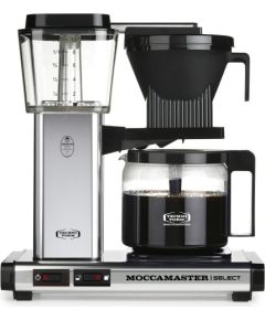 Moccamaster KBG Select Polished Silver Fully-auto Drip coffee maker 1.25 L