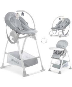 Hauck Sit N Relax 3 in 1 augstais krēsls, Stretch Grey