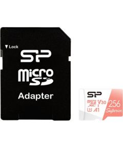 SILICON POWER memory card Superior Micro SDXC 256GB UHS-I A3 V30